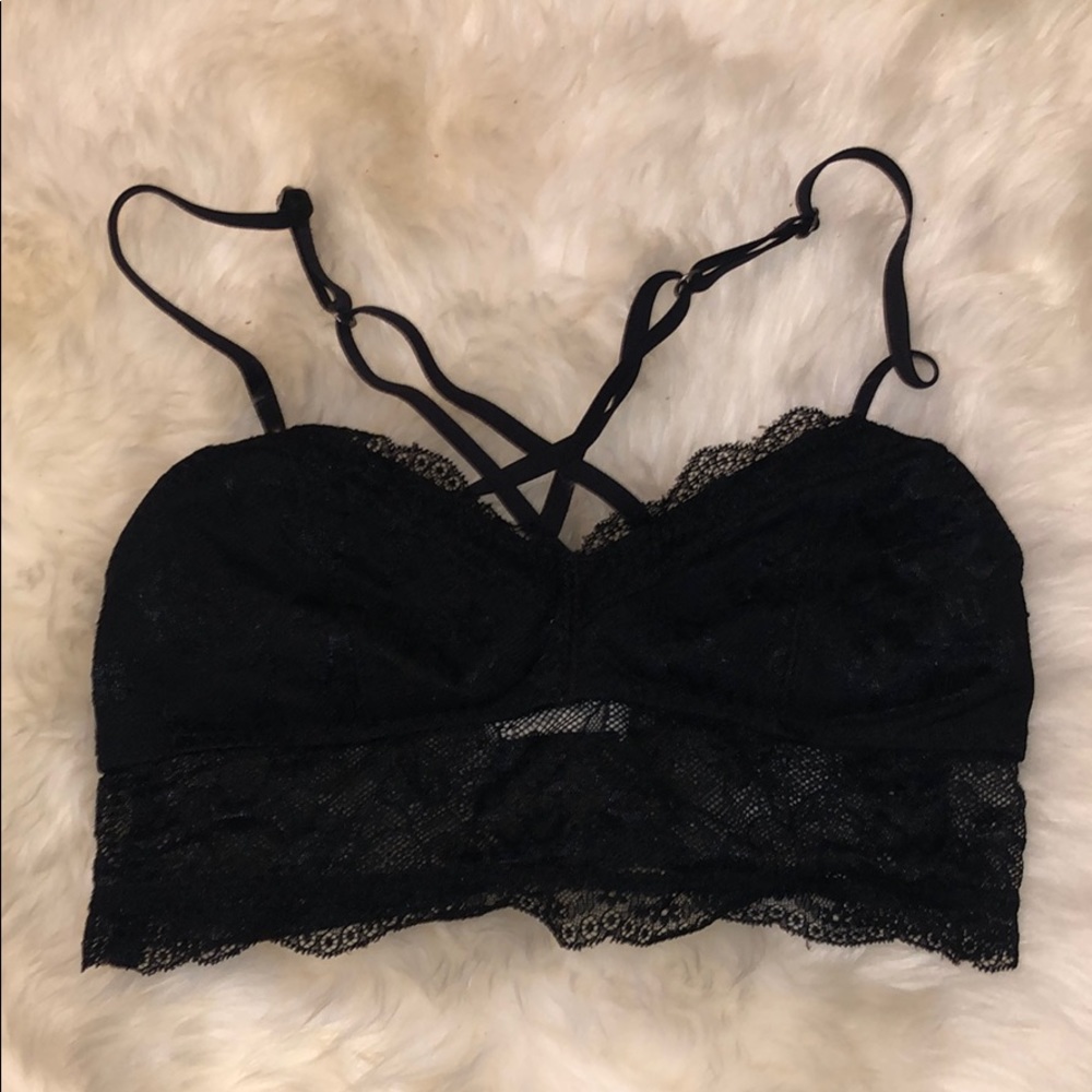 Abercrombie & Fitch | black lace bralette